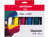 Talens Amsterdam Acrylverf Set Classroom 6x120ml