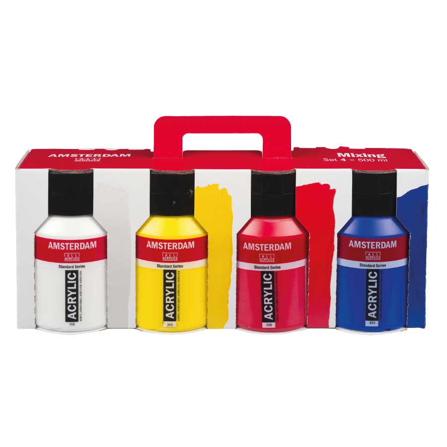 Talens Amsterdam Acrylverf Set Mixing 4x500ml