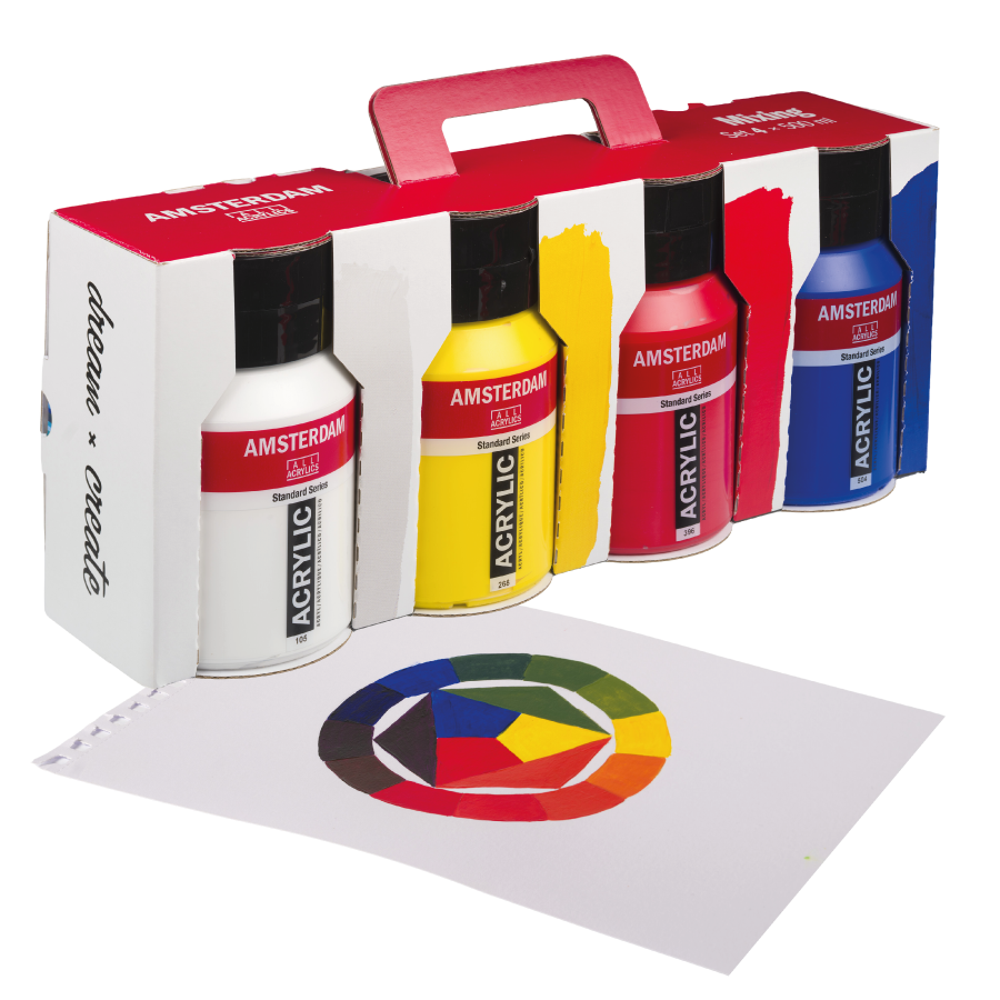 Talens Amsterdam Acrylverf Set Mixing 4x500ml