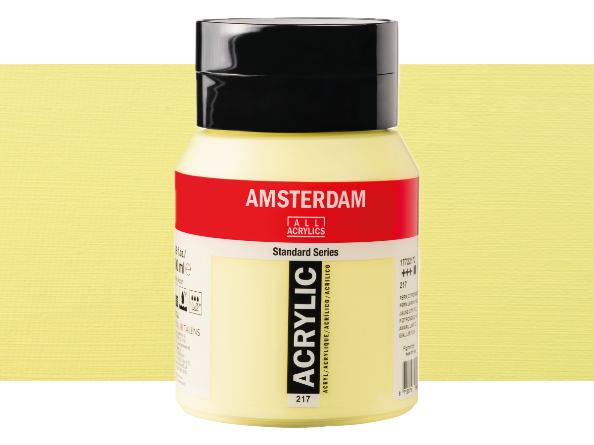 Talens Amsterdam Acrylverf 500ml 217 Permanent Citroengeel Licht