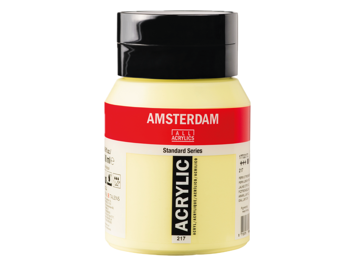 Talens Amsterdam Acrylverf 500ml 217 Permanent Citroengeel Licht