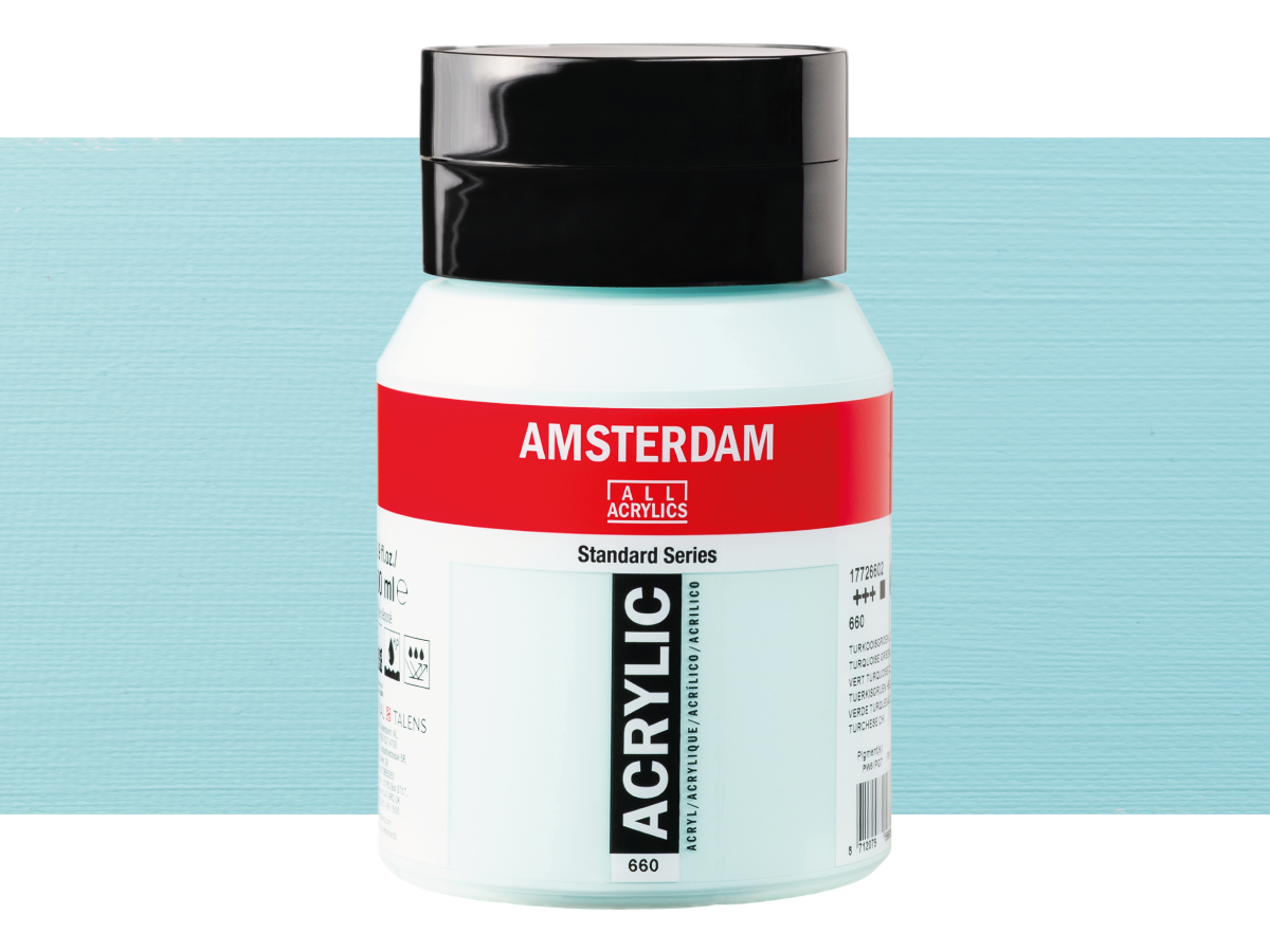 Talens Amsterdam Acrylverf 500ml 660 Turkooisgroen Licht