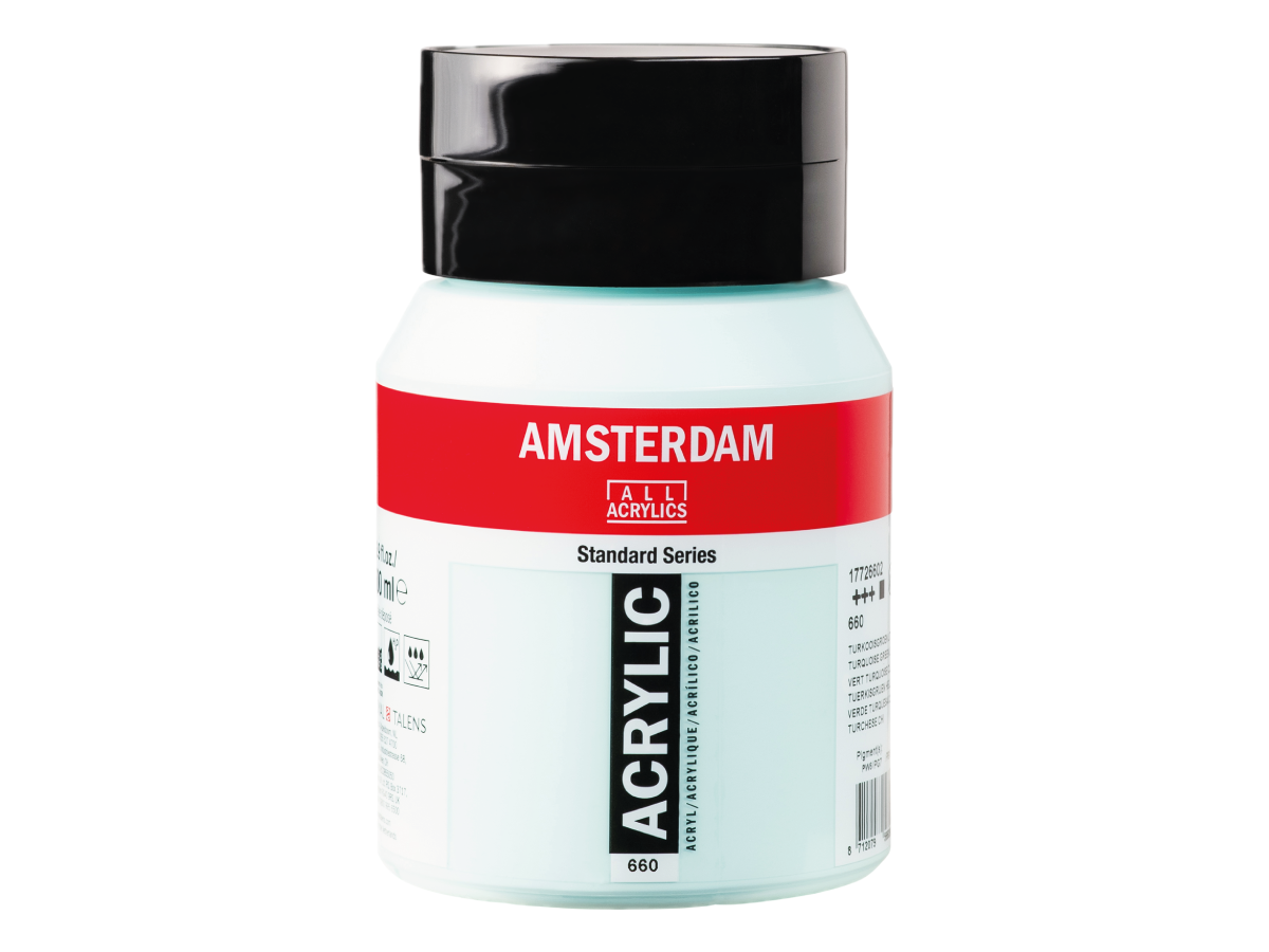 Talens Amsterdam Acrylverf 500ml 660 Turkooisgroen Licht