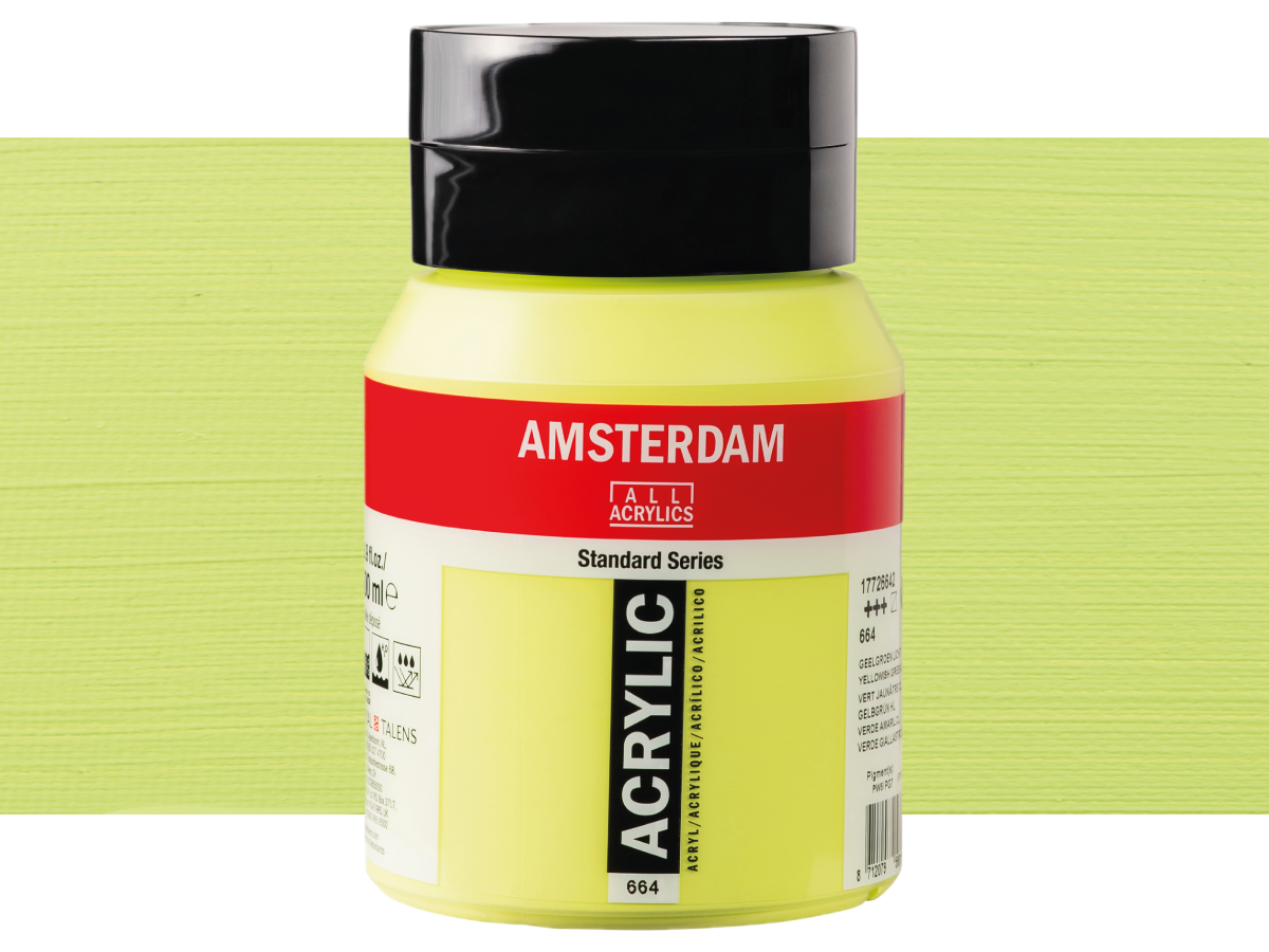 Talens Amsterdam Acrylverf 500ml 664 Geelgroen Licht