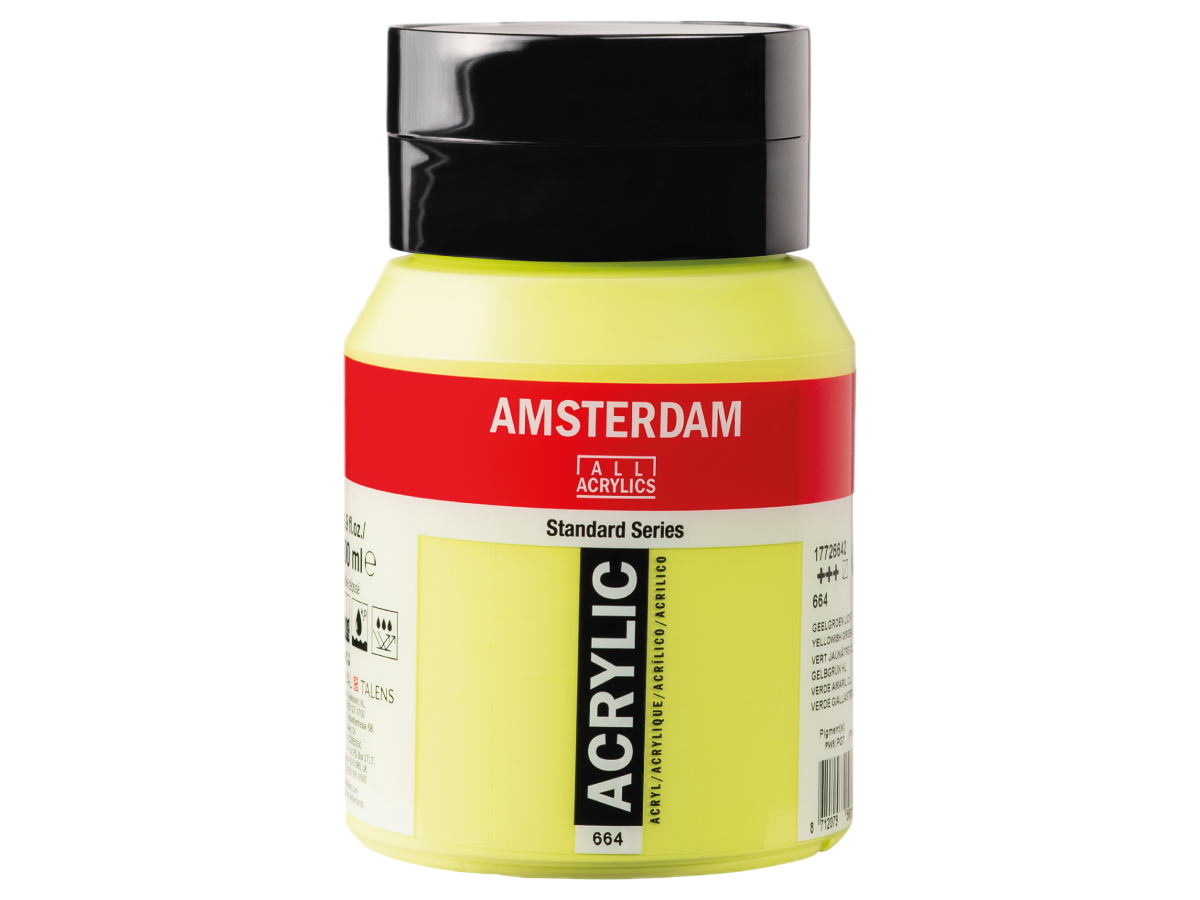 Talens Amsterdam Acrylverf 500ml 664 Geelgroen Licht