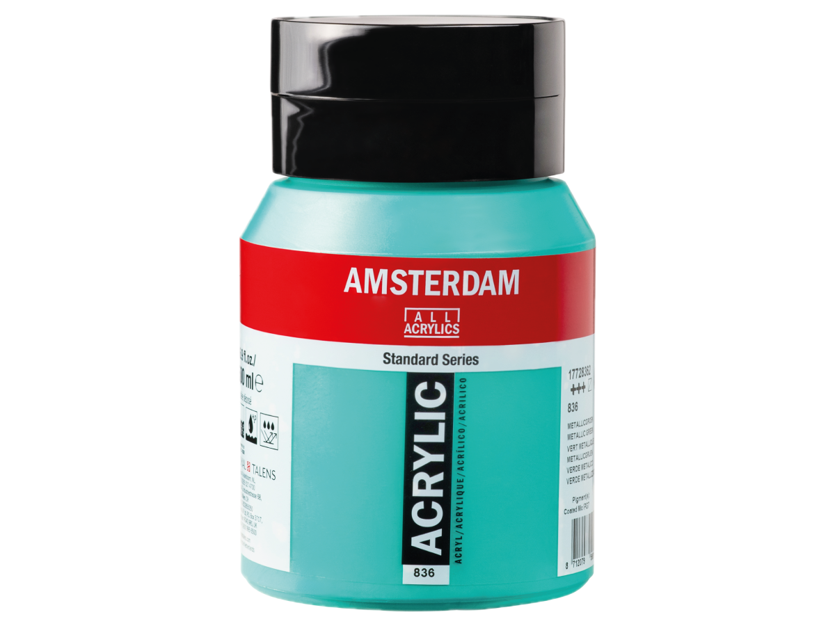 Talens Amsterdam Acrylverf 500ml 836 Metallic Groen