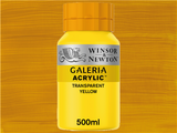 Winsor & Newton Galeria Acrylic 500ml 653 Transparent Yellow