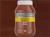 Winsor & Newton Galeria Acrylic 1000ml Burnt Sienna