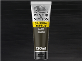 Winsor & Newton Galeria Acrylic 120ml S1 Lamp Black