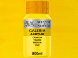 Winsor & Newton Galeria Acrylic 500ml 120 Cadmium Yellow Med Hue