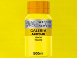 Winsor & Newton Galeria Acrylic 500ml 346 Lemon Yellow