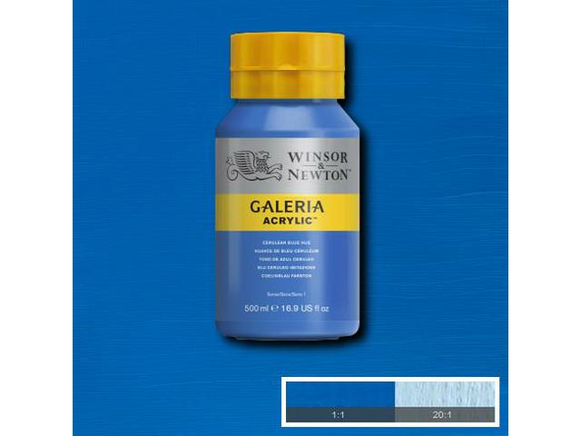 WINSOR & NEWTON GALERIA ACRYLIC 500ML 138 CERULEAN BLUE 1